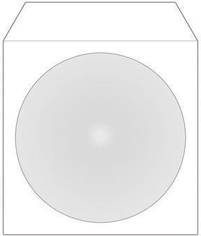 Zarfa mbrojtës MediaRange për CD/DVD, 50 copë, 124x124mm, të bardhë