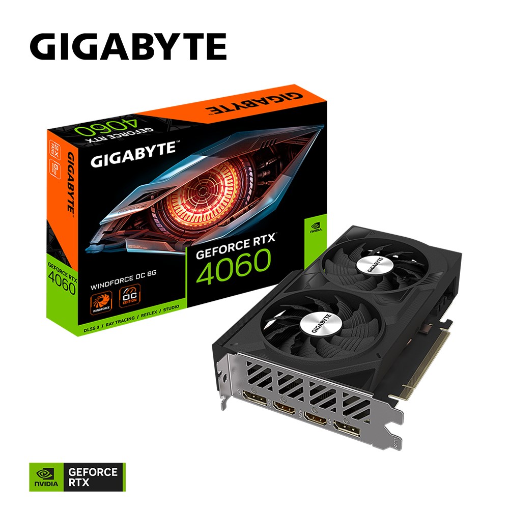 Kartelë grafike Gigabyte GeForce RTX 4060 WINDFORCE OC 8G NVIDIA 8 GB GDDR6