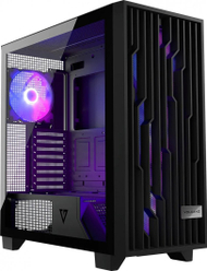 Куќиште за компјутер Modecom Perun Apex ARGB, Црна, Midi Tower