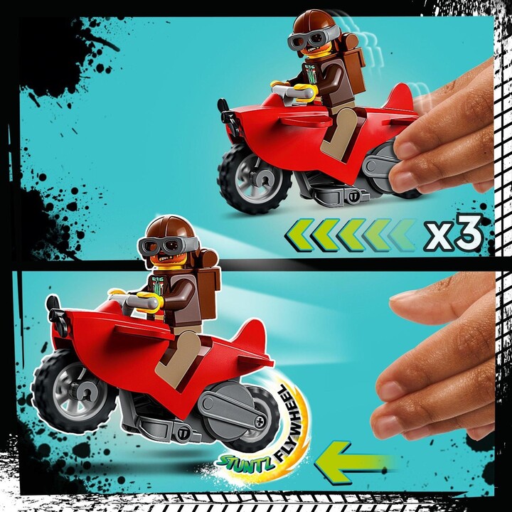 Set lodër LEGO® City 60342 Shark Stunt Challenge, 122 pjesë