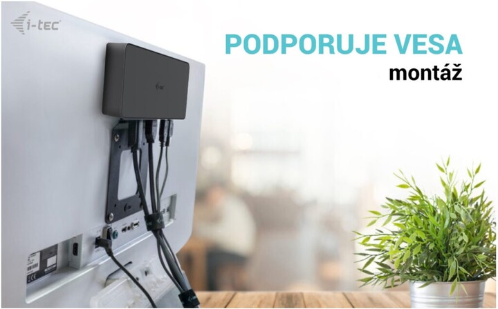 Docking Station i-tec USB 3.0/USB-C/Thunderbolt 3, 2x 4K Display, PD 100W