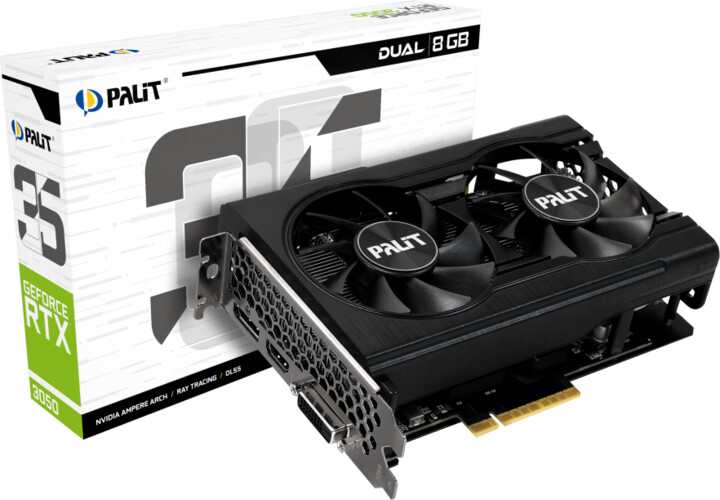 Kartelë grafike Palit GeForce RTX 3050 Dual 8GB GDDR6
