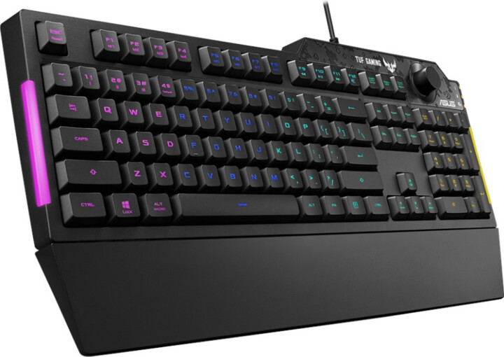 Tastierë ASUS TUF Gaming K1, e zezë