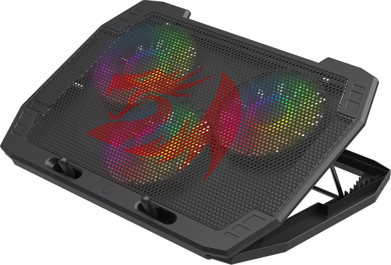 Qëndrim ftohës për laptop Redragon GCP511 Ingrid, 15"-17", RGB, i zi