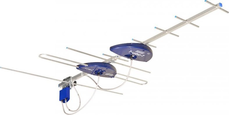 Насочена ТВ антена Telkom Telmor UHF VHF Combo Smart, DVB T, за надворешна употреба, сива