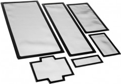 Set filtrosh pluhuri DEMCiflex për Fractal Design R5 DF0561, rrjetë poliestre, i zi