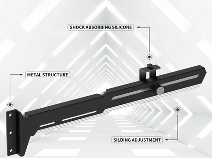 Mbajtëse GPU 1stCOOL 1stCOOL GPU Holder, metal i rregullueshëm, për kasë PC, e zezë