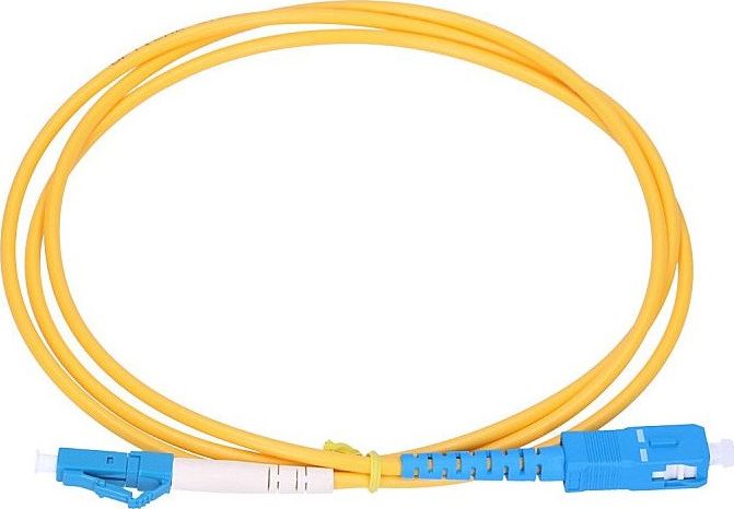 Kabllo ExtraLink Patchcord LC/UPC-SC/UPC SM G.652D Simplex, 1 m, e verdhë