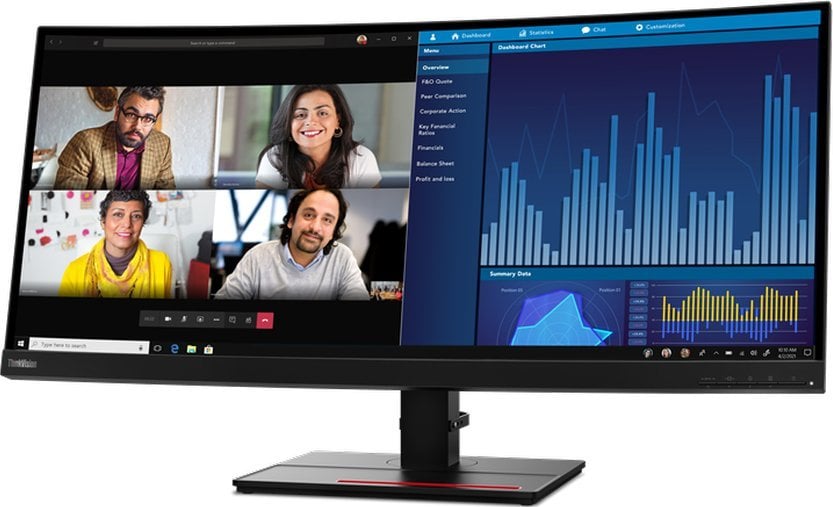 Monitor Lenovo ThinkVision P34w-20, 34.14", 3440 x 1440 (UWQHD), 60Hz, i zi