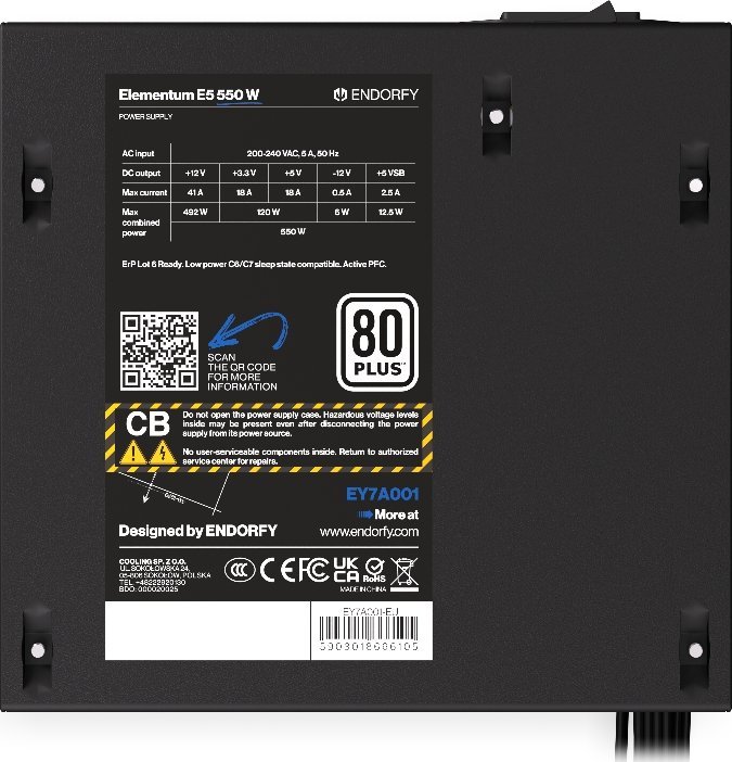 Burim energjie Endorfy Elementum E5 EY7A001 ATX, 550W