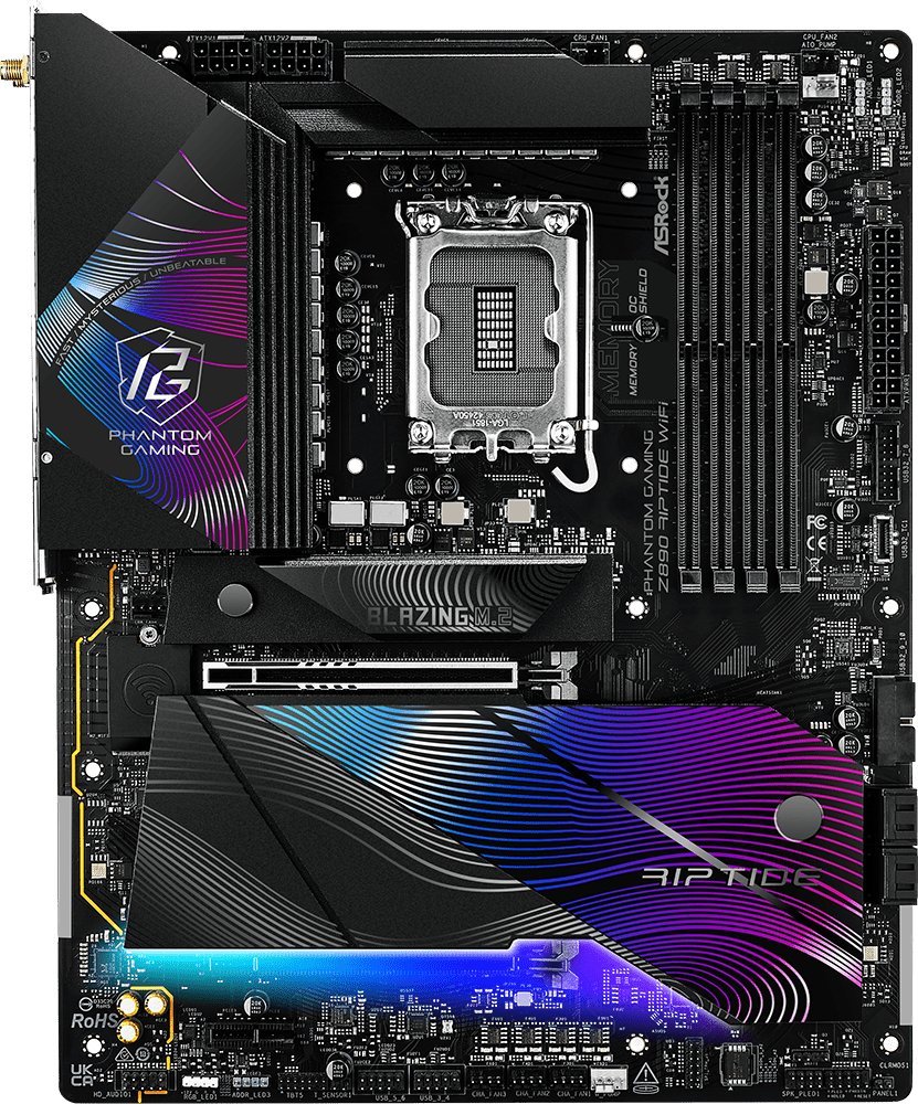 Pllakë amë ASRock Z890 Riptide, DDR5, Wi‑Fi, e zezë