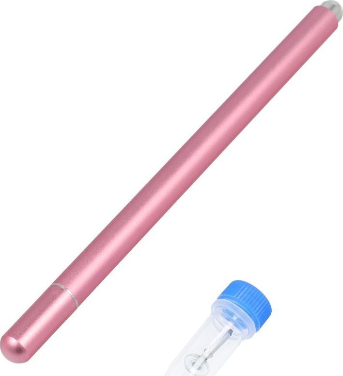 Stylus për ekrane prekëse kapacitive, majë disk, rozë