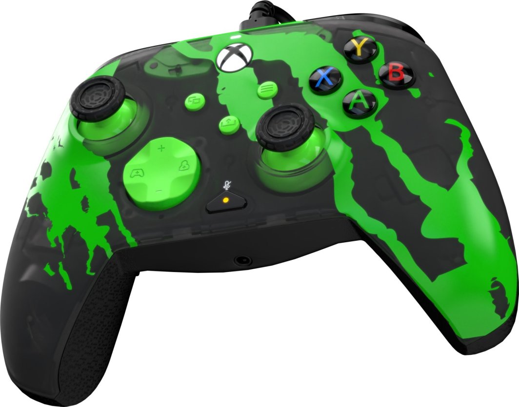 Kontroller PDP XS Rematch, me kabllo, i zi / i gjelbër