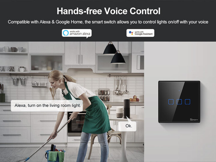 Prizë me prekje Sonoff Wi-Fi T3 EU TX 