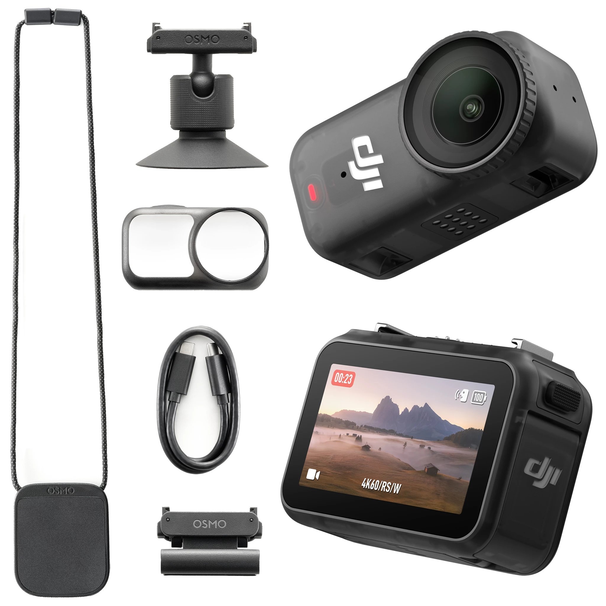 Kamerë aksioni DJI Osmo Nano Standard Combo, 4K, 128GB, e zezë