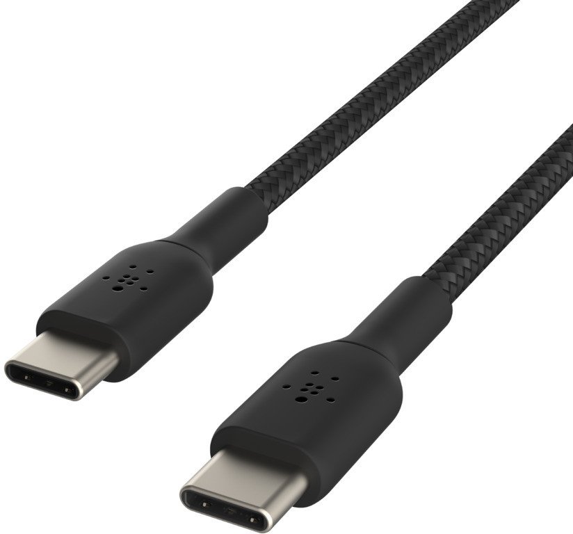 Kабел USB C Belkin CAB004BT2MBK, 2 m, плетен најлон, црн