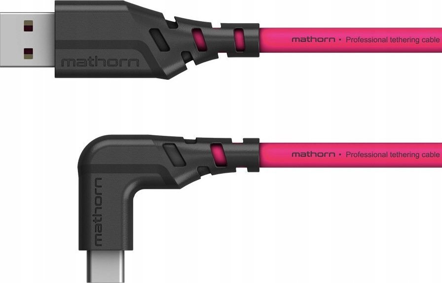 Kabllo tethering Mathorn MTC-201, USB A në USB C 3.2 Gen2, 2m, magenta