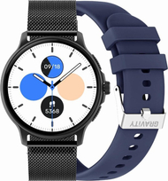Ora inteligjente Gravity GT12-2, ekran 1.43" AMOLED, Bluetooth, blu navy