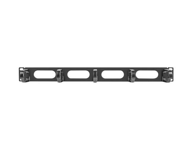 Panel organizimi kabllosh Lanberg AK-1205-B, 1U, për kabinete rack 19", i zi