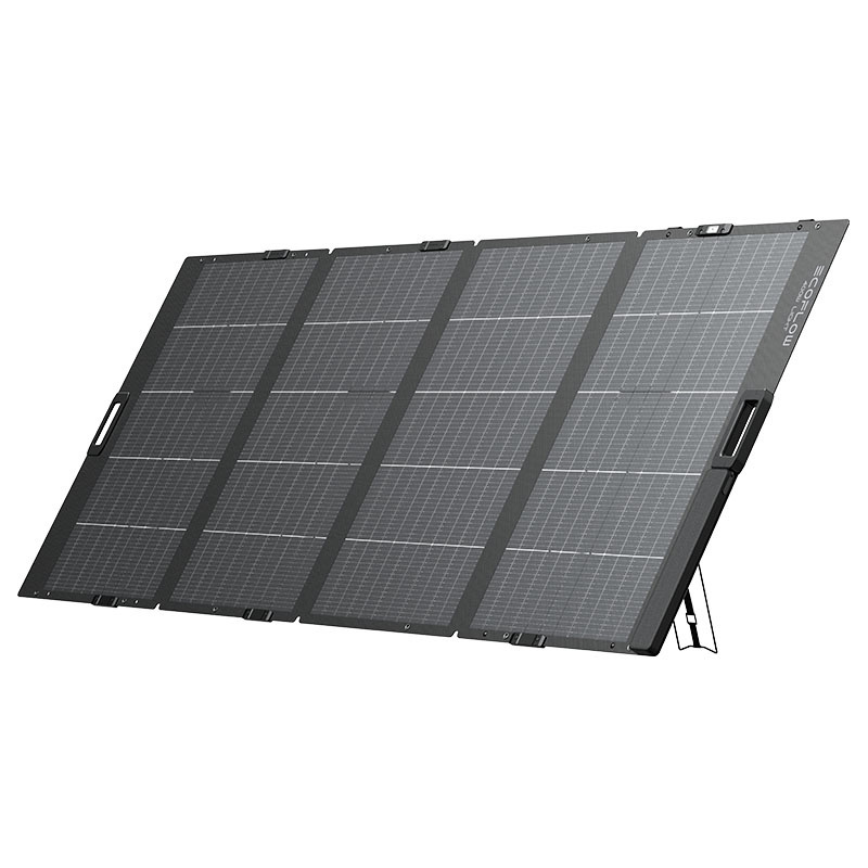 Panel diellor EcoFlow 400W NextGen Lightweight, palosës, i zi