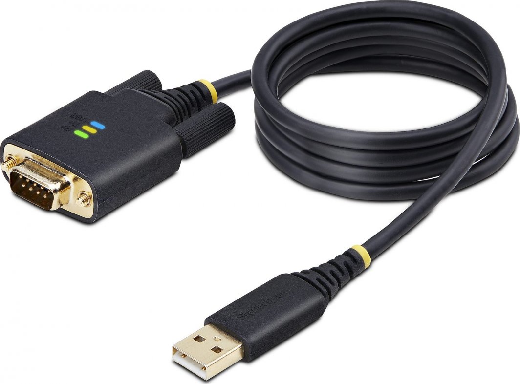 Кабел USB во серија StarTech 3ft 1m, USB A во DB9 RS232, со FTDI, црн