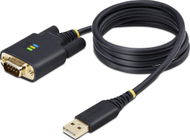 Кабел USB во серија StarTech 3ft 1m, USB A во DB9 RS232, со FTDI, црн