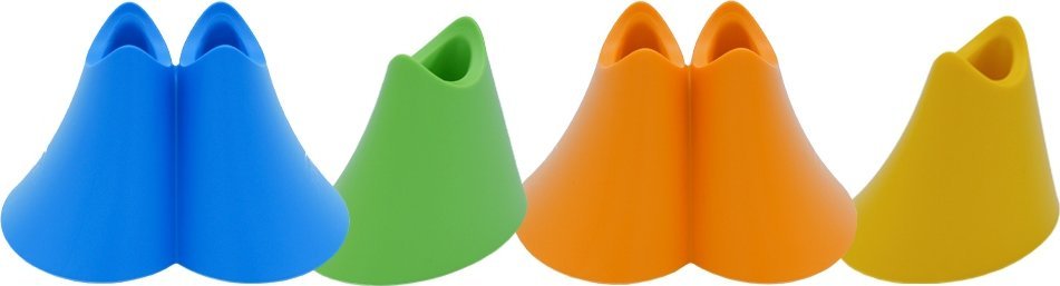 Mbajtëse furçash dhëmbësh Promis Duo, bioplastikë, për 2 furça, portokalli