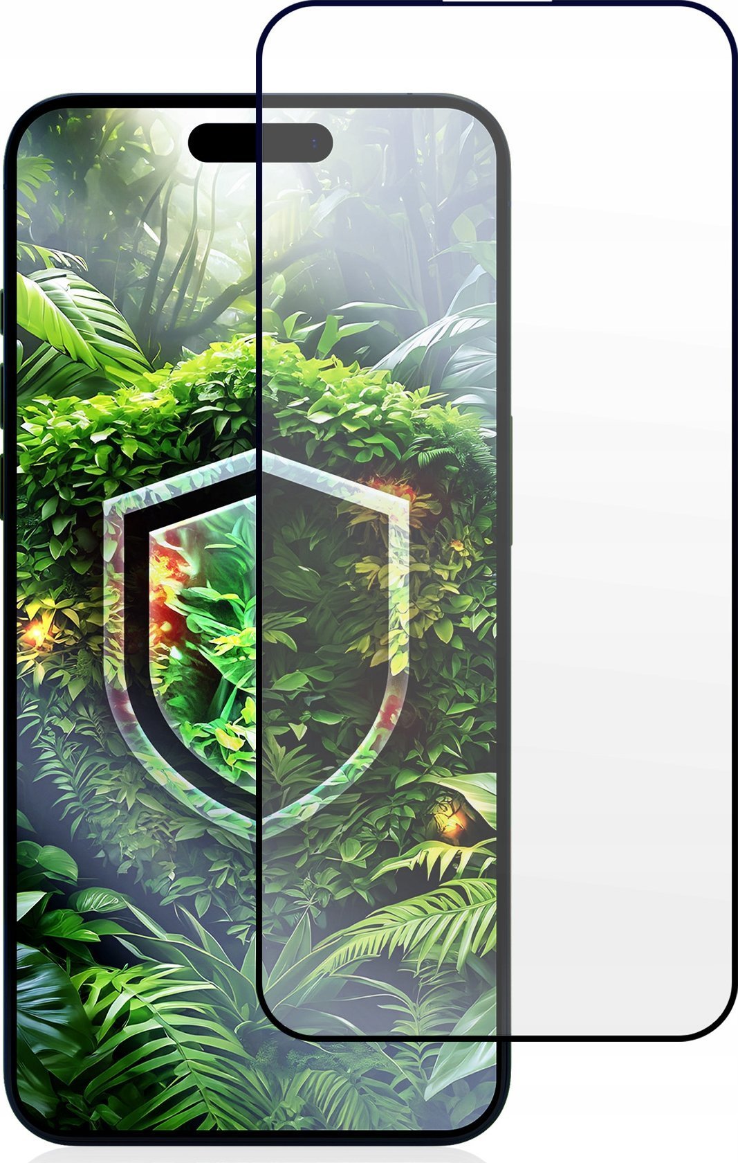 Xham mbrojtës 3MK HardGlass Max Eco për iPhone 15 Plus 16 Plus, 9H, 0.3mm, transparent