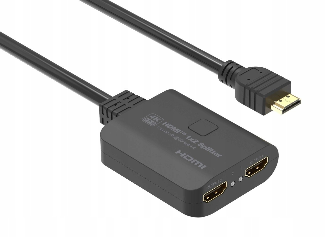 Splitter HDMI PremiumCord 2.0, 1 në 2, 4K 60Hz, i zi
