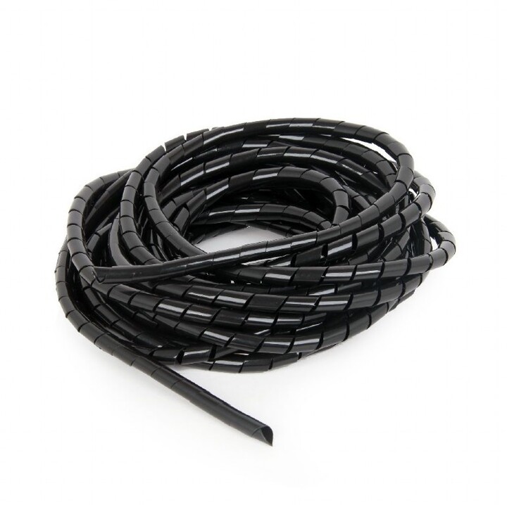Spirale tensionuese për kabllot Cablexpert, 12mm, 10 m, e zezë