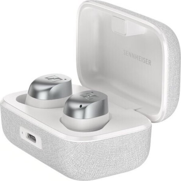 Kufje in ear Sennheiser Momentum True Wireless 4, Bluetooth, ANC, bardh e argjendtë
