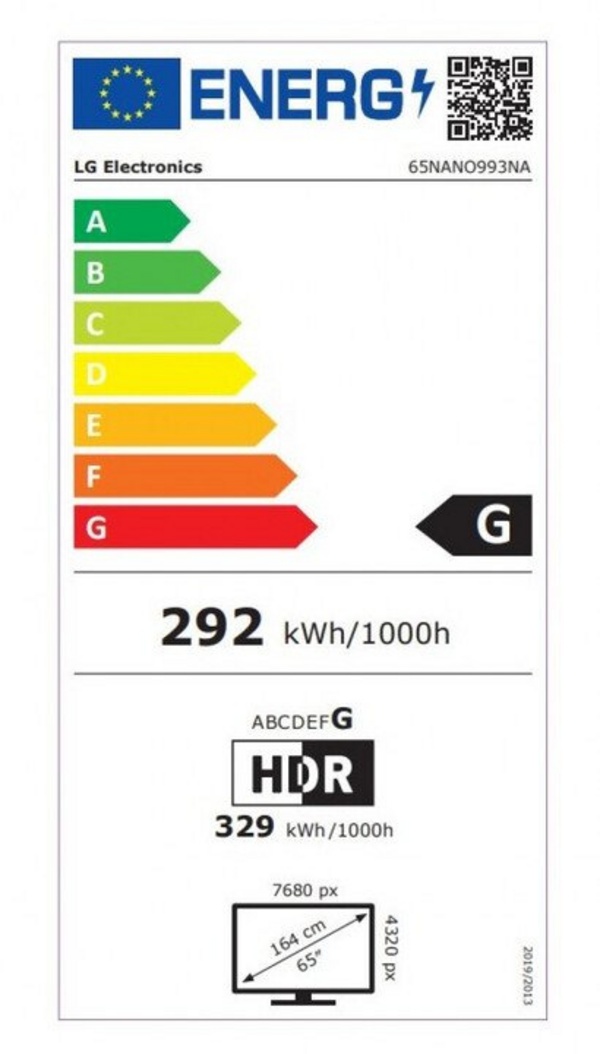 Televizor LG 65NANO99 - 65'' (164cm), 8K UHD, i hirtë e errët