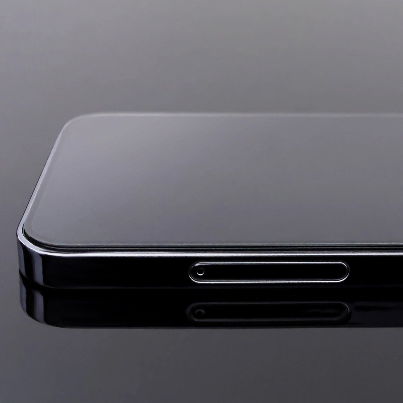 Xham mbrojtës Wozinsky Full Glue për Samsung Galaxy A55, transparencë e lartë, kornizë e zezë