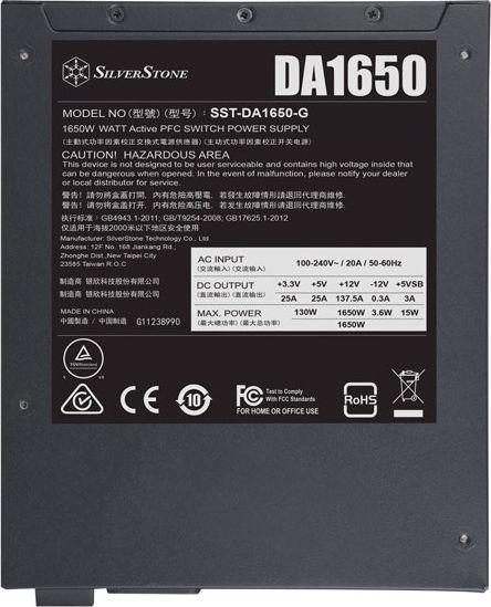 Burim energjie SilverStone, 1650 W