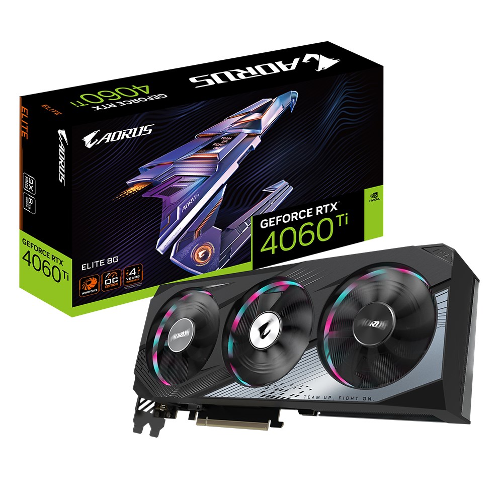 Kartë grafike GIGABYTE AORUS NVIDIA GeForce RTX 4060 Ti, 8 GB GDDR6