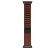 Apple Watch 49mm Burgundy Alpine Loop, Large, Black Titanium Finish