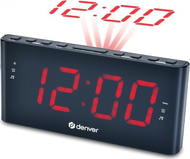 Radio alarm Denver CPR-710, projeksion 180°, radio FM, e zezë