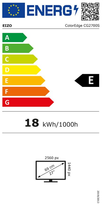 Monitor EIZO CG2700S, 27", IPS, QHD, 60Hz, 19ms, i zi