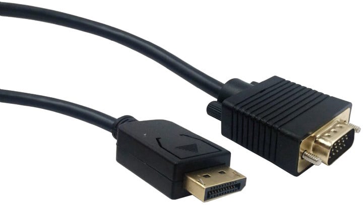 Kabllo Gembird CABLEXPERT, DisplayPort në VGA, M/M, 1.8m, e zezë
