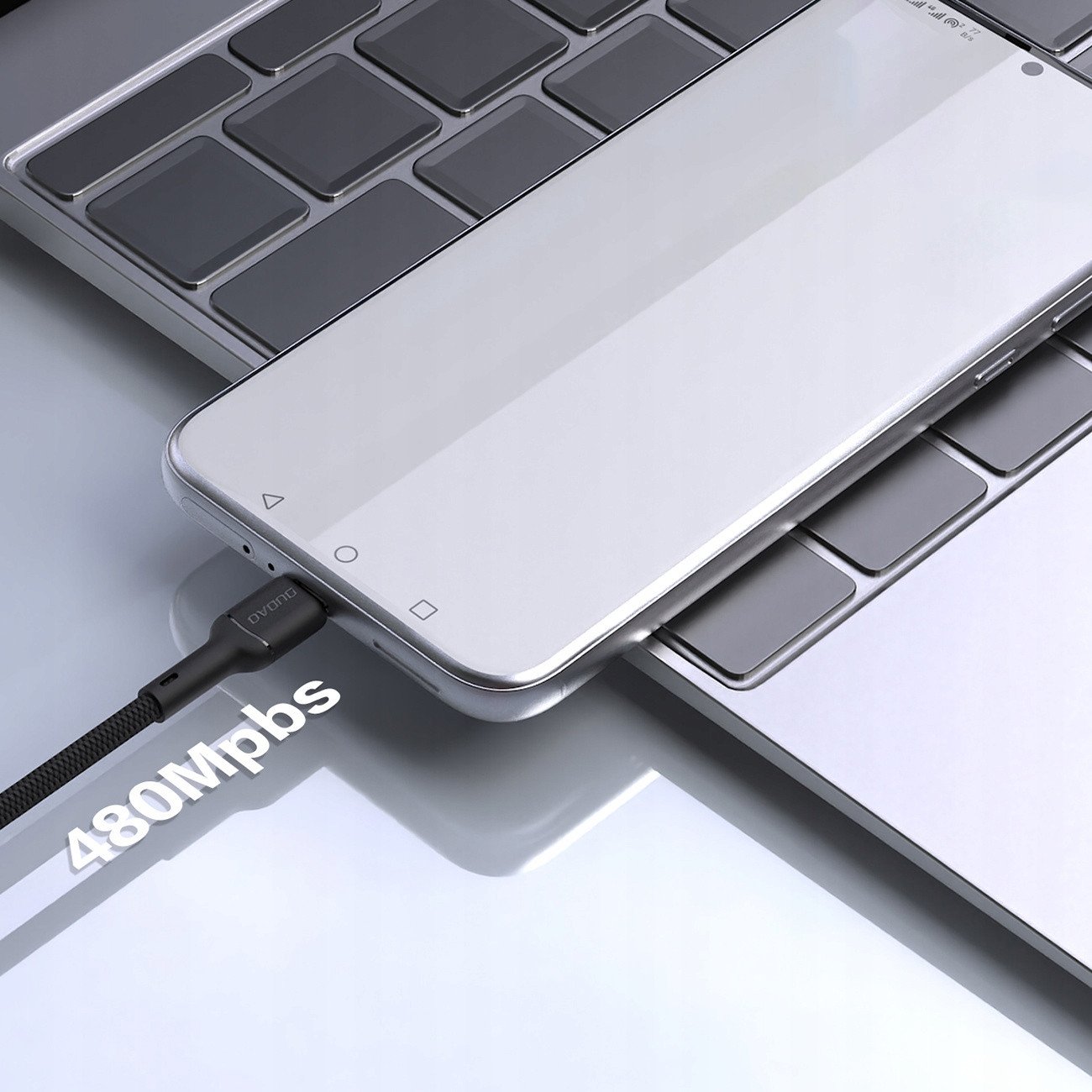 Kabllo USB Dudao L9T, USB A në USB C, 1m, 5A, e zezë