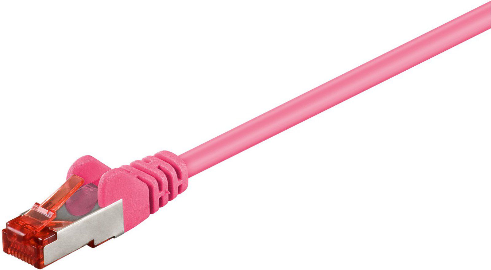 Kabllo rrjeti Microconnect SSTP610PI, CAT6 S/FTP, 10 m, rozë