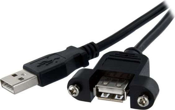 Kabllo USB StarTech USB-A - USB-A, 0.9m, e zezë