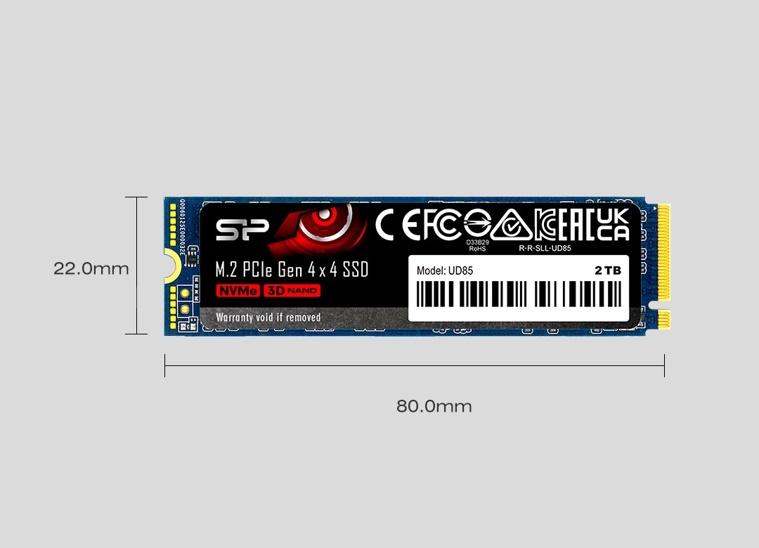 Disk SSD Silicon Power UD85, M.2, 1TB, PCIe 4.0