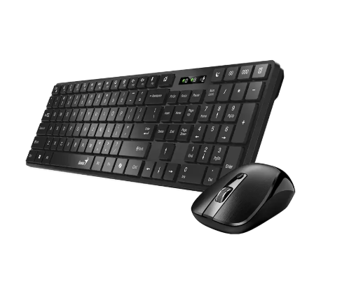 Set tastierë & maus Genius Wireless SlimStar 8250, i zi