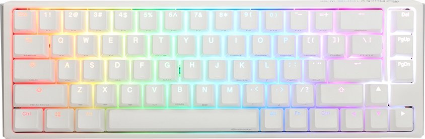 Tastierë mekanike Ducky One 3 Classic Pure White SF, USB, RGB, gjermane, e bardhë