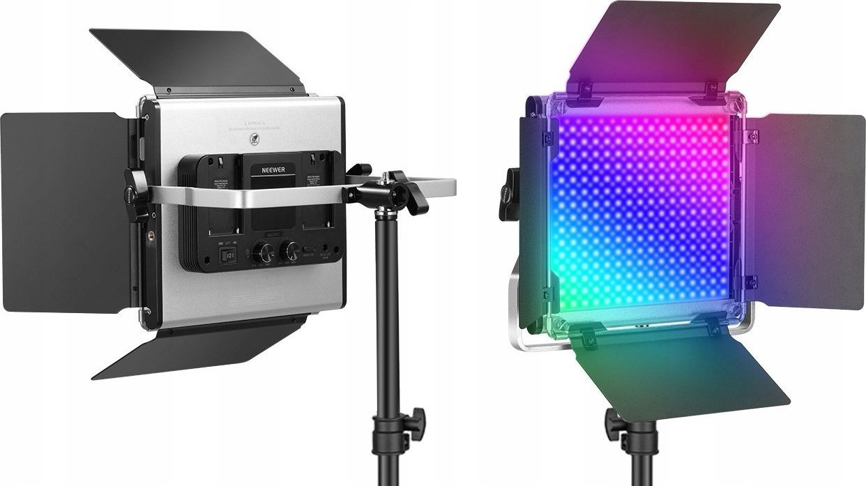 Set ndriçimi studio Neewer RGB 660Pro SB9754, 2x 50W, 3200 5600K, RGB