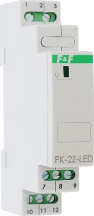 Relé elektromagnetike F&amp;F PK-2Z-LED-24, tregues LED, 24V