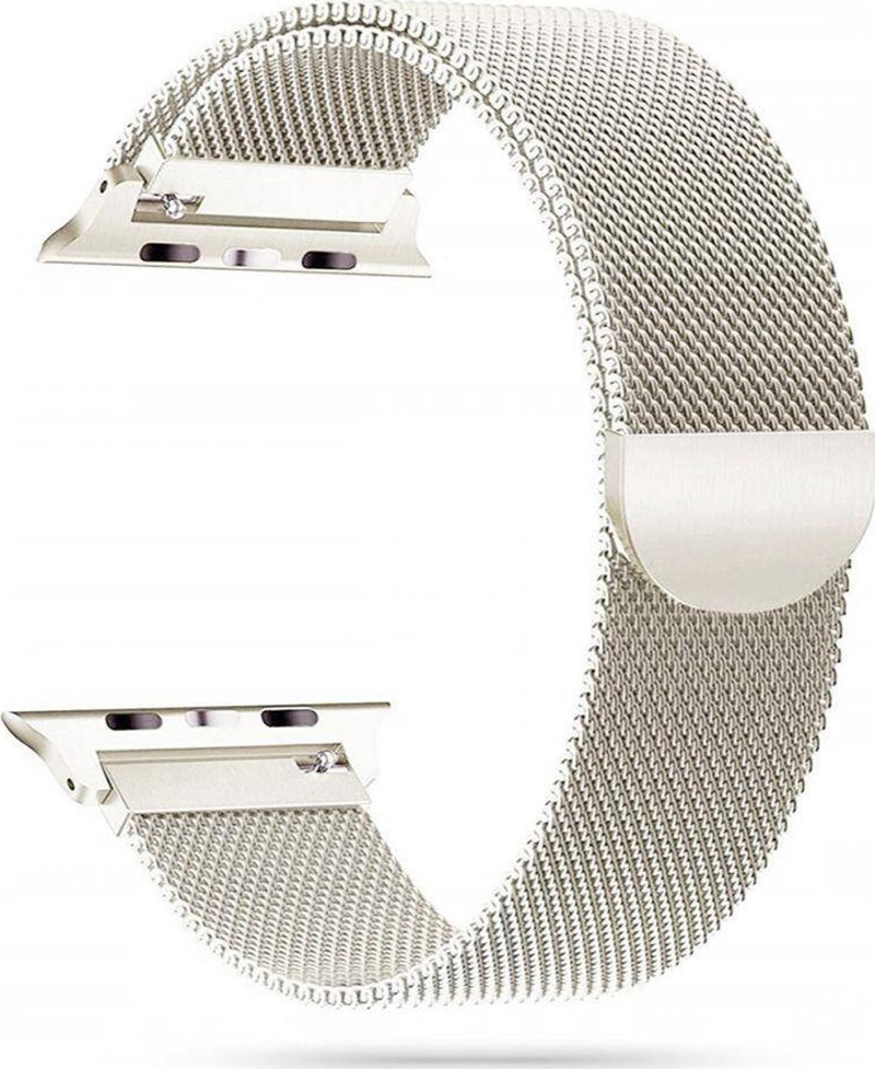 Rrip ore TECH-PROTECT MilaneseBand për Apple Watch 38 40 41 mm, çelik inoks, Starlight