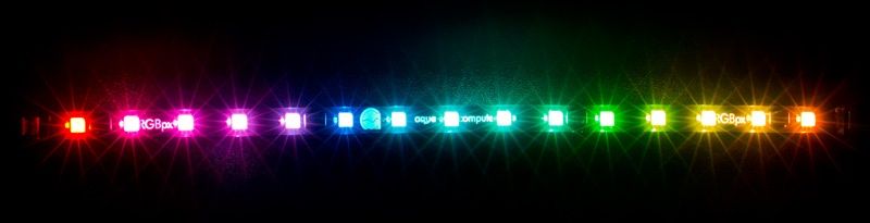 Komplet ndriçimi RGB për monitor Aqua Computer RGBpx MOLS-173, 4 shirita LED, shumëngjyrësh
