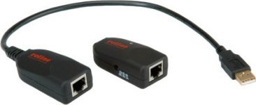 Zgjerues USB Secomp Roline 2.0 mbi RJ-45, deri 50 m, i zi